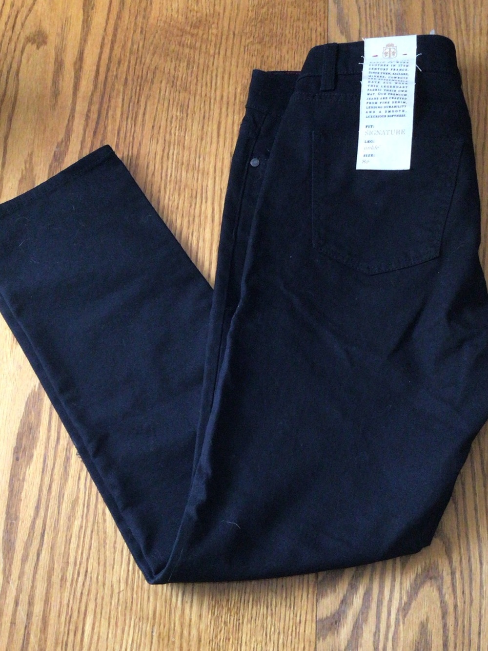 Talbots Signature Black Ankle Jean NWT 8P